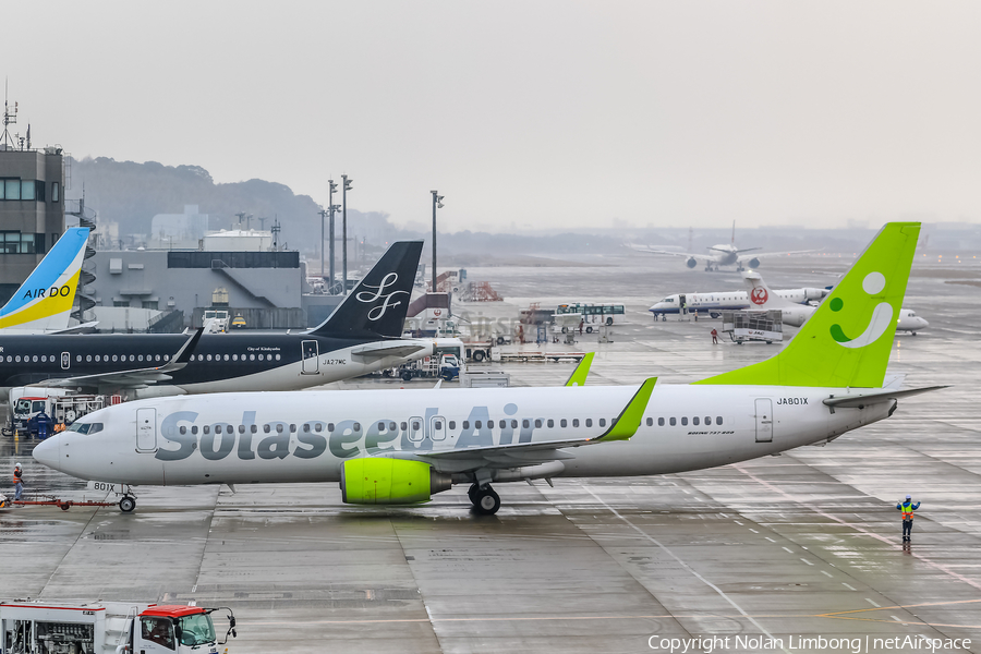 Solaseed Air Boeing 737-81D (JA801X) | Photo 599002
