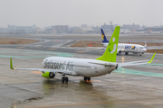 Solaseed Air Boeing 737-81D (JA801X) at  Fukuoka, Japan