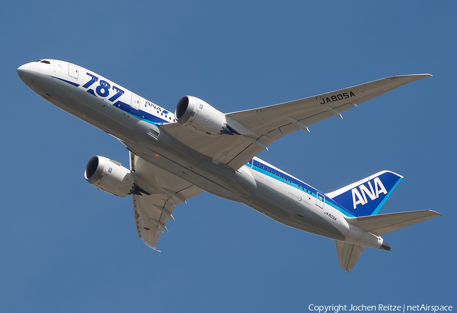 All Nippon Airways - ANA Boeing 787-8 Dreamliner (JA805A) | Photo 21116