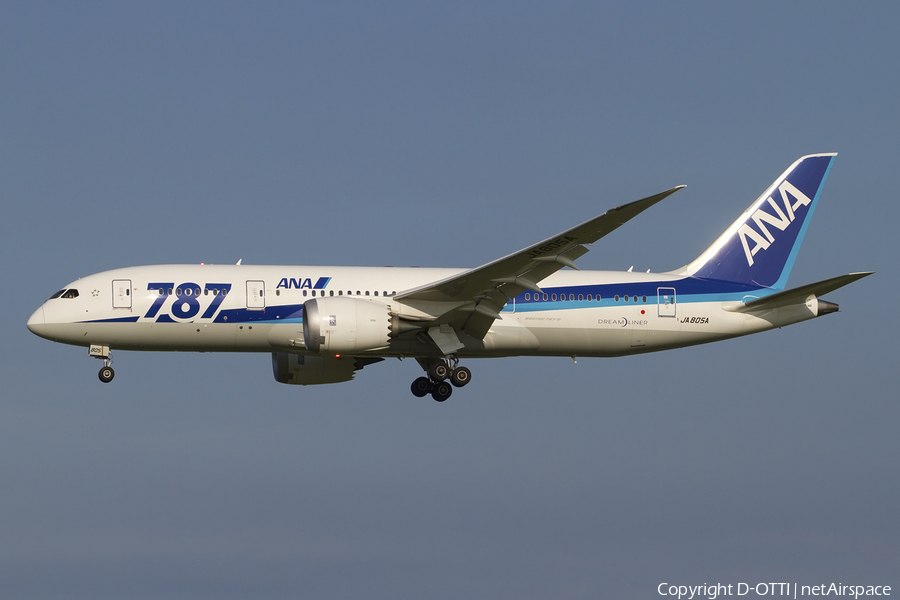 All Nippon Airways - ANA Boeing 787-8 Dreamliner (JA805A) | Photo 419491