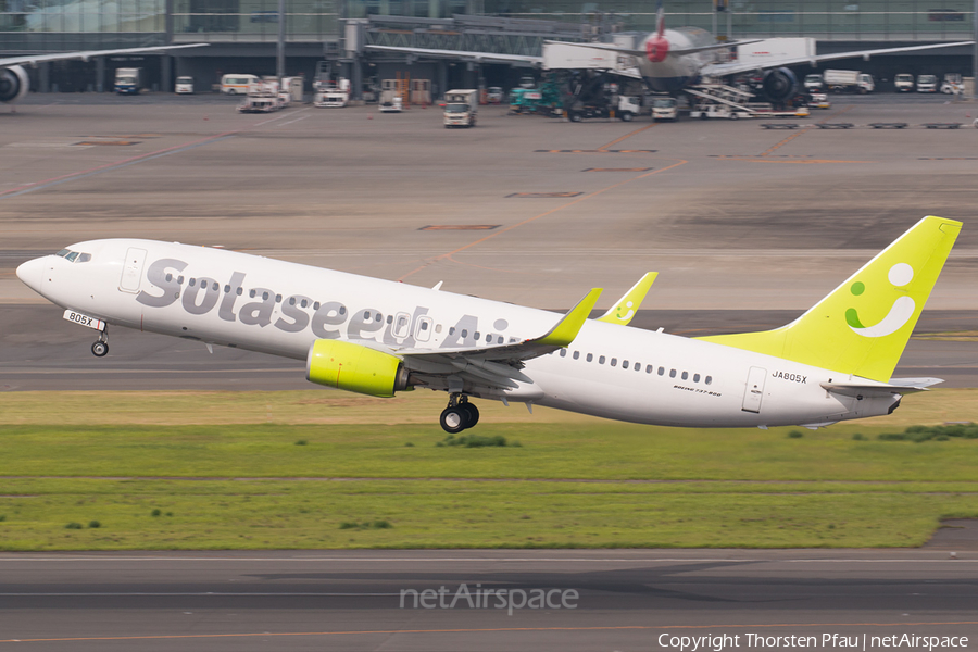 Solaseed Air Boeing 737-86N (JA805X) | Photo 78204