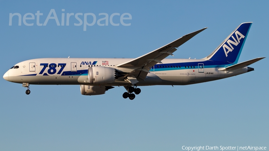 All Nippon Airways - ANA Boeing 787-8 Dreamliner (JA814A) | Photo 181328