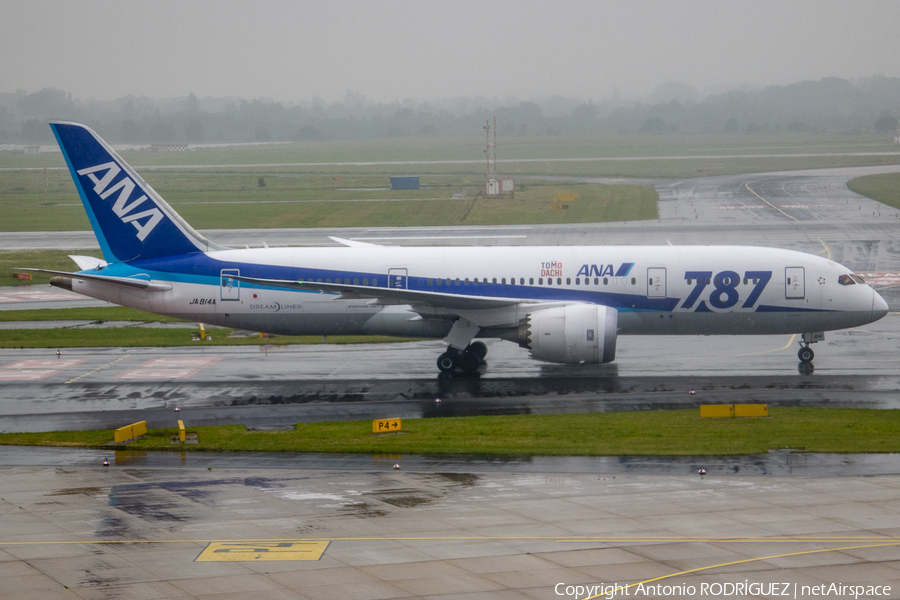 All Nippon Airways - ANA Boeing 787-8 Dreamliner (JA814A) | Photo 379182