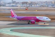 Peach Airbus A320-214 (JA818P) at  Fukuoka, Japan