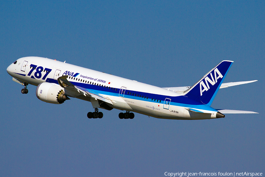 All Nippon Airways - ANA Boeing 787-8 Dreamliner (JA819A) | Photo 130548