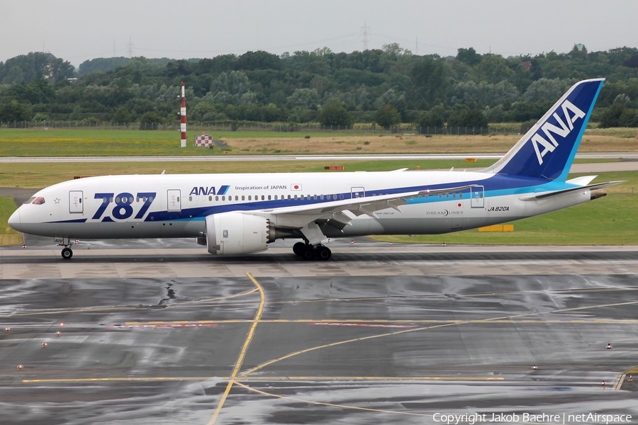 All Nippon Airways - ANA Boeing 787-8 Dreamliner (JA820A) | Photo 195396