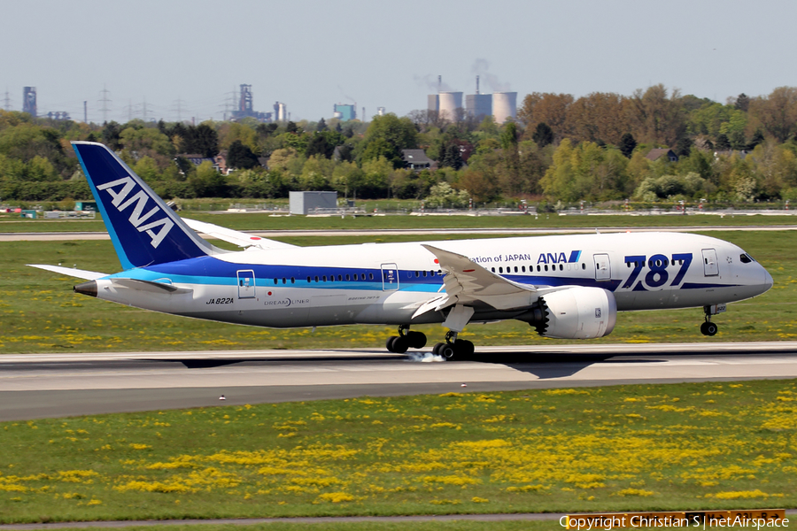 All Nippon Airways - ANA Boeing 787-8 Dreamliner (JA822A) | Photo 107290