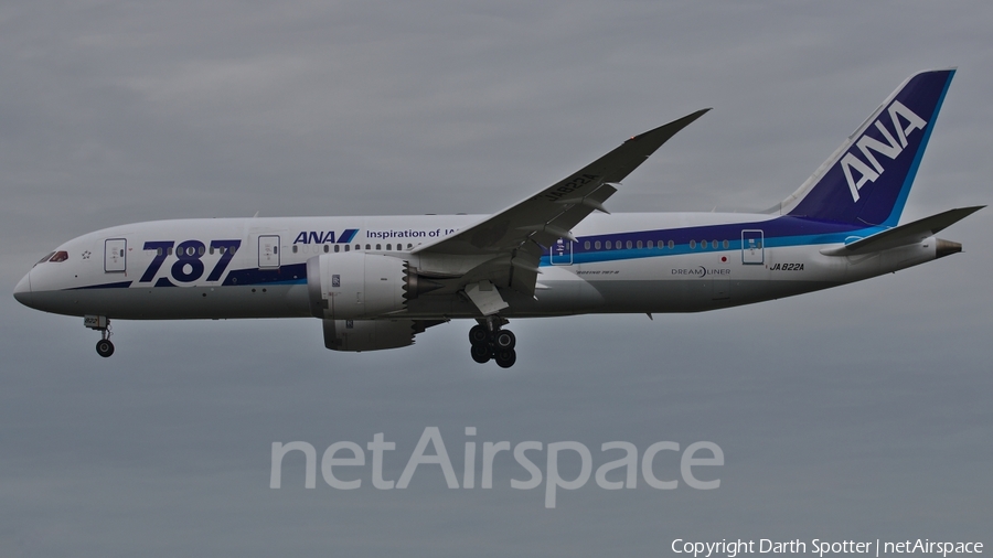 All Nippon Airways - ANA Boeing 787-8 Dreamliner (JA822A) | Photo 224382