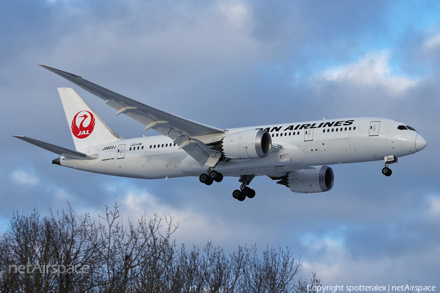 Japan Airlines - JAL Boeing 787-8 Dreamliner (JA822J) | Photo 66327