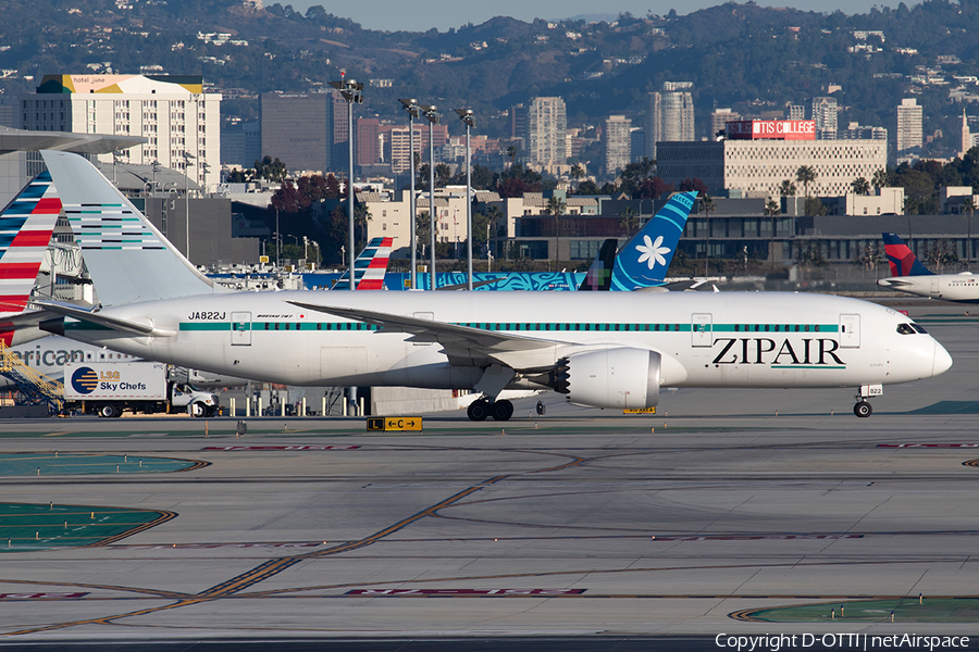 ZIPAIR Boeing 787-8 Dreamliner (JA822J) | Photo 538545