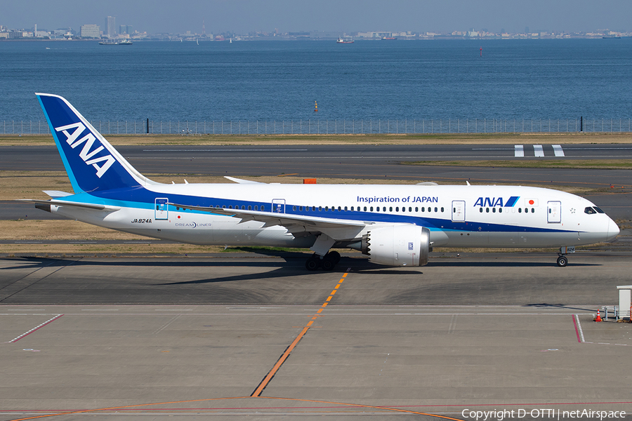 All Nippon Airways - ANA Boeing 787-8 Dreamliner (JA824A) | Photo 380082