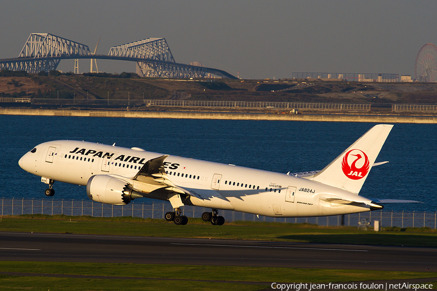 Japan Airlines - JAL Boeing 787-8 Dreamliner (JA824J) | Photo 130777