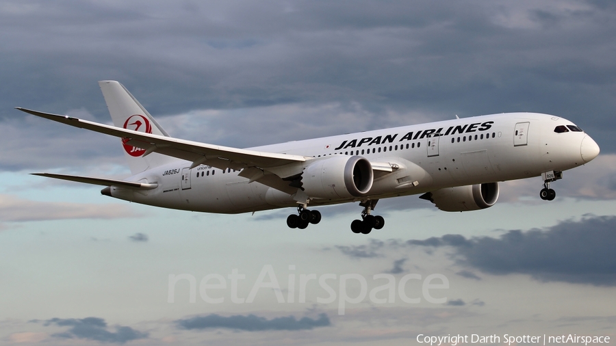 Japan Airlines - JAL Boeing 787-8 Dreamliner (JA826J) | Photo 221823