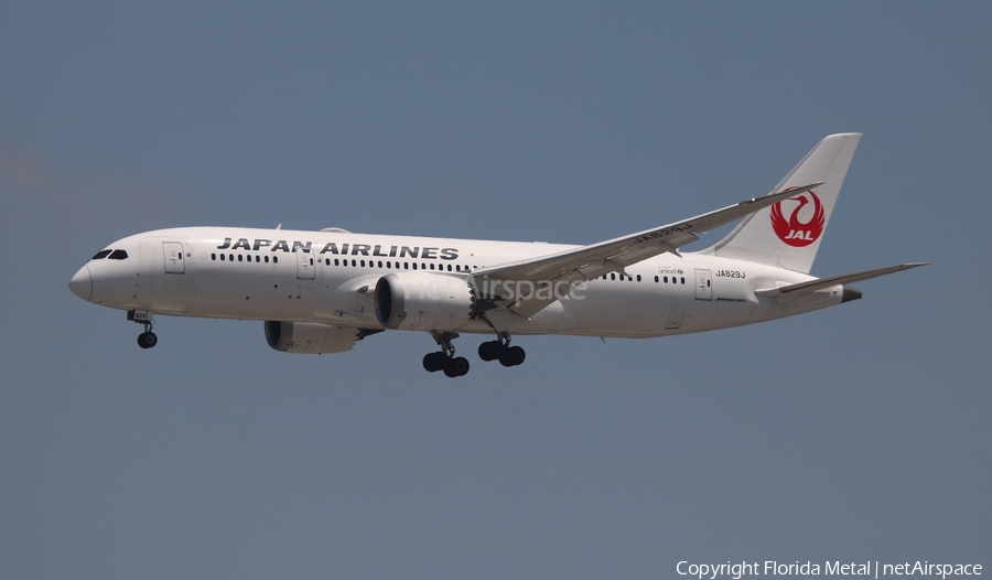 Japan Airlines - JAL Boeing 787-8 Dreamliner (JA829J) | Photo 322353