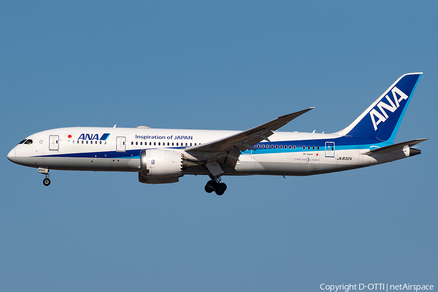 All Nippon Airways - ANA Boeing 787-8 Dreamliner (JA832A) | Photo 387430