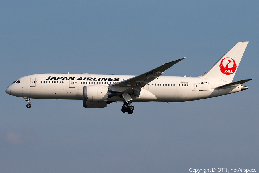 Japan Airlines - JAL Boeing 787-8 Dreamliner (JA837J) | Photo 287531