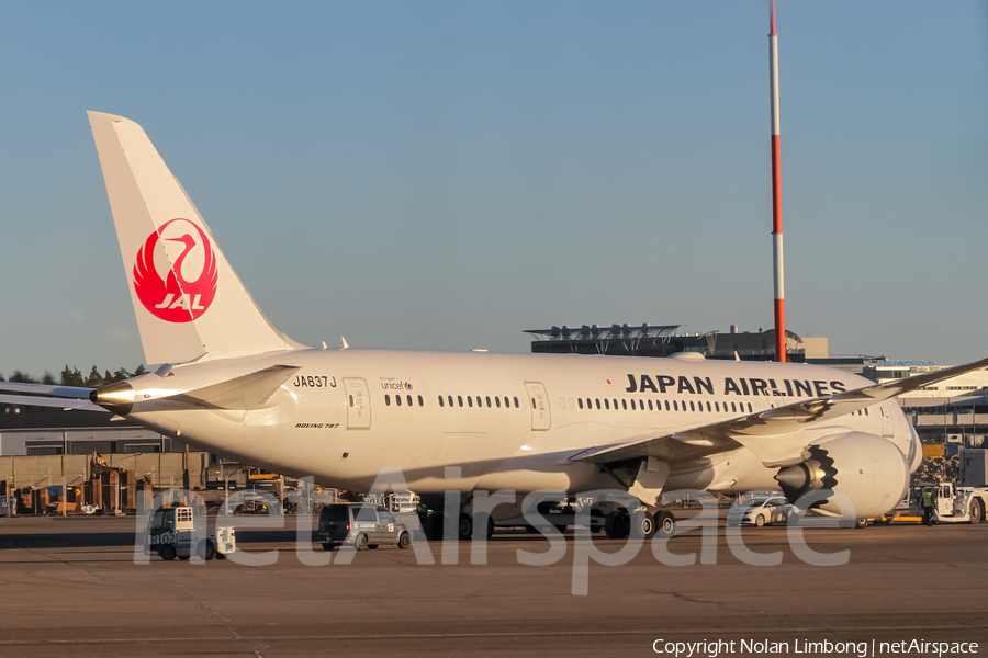 Japan Airlines - JAL Boeing 787-8 Dreamliner (JA837J) | Photo 371626