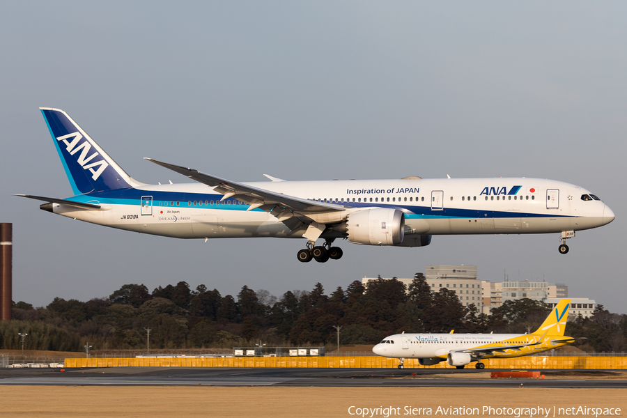 All Nippon Airways - ANA Boeing 787-9 Dreamliner (JA839A) | Photo 329025