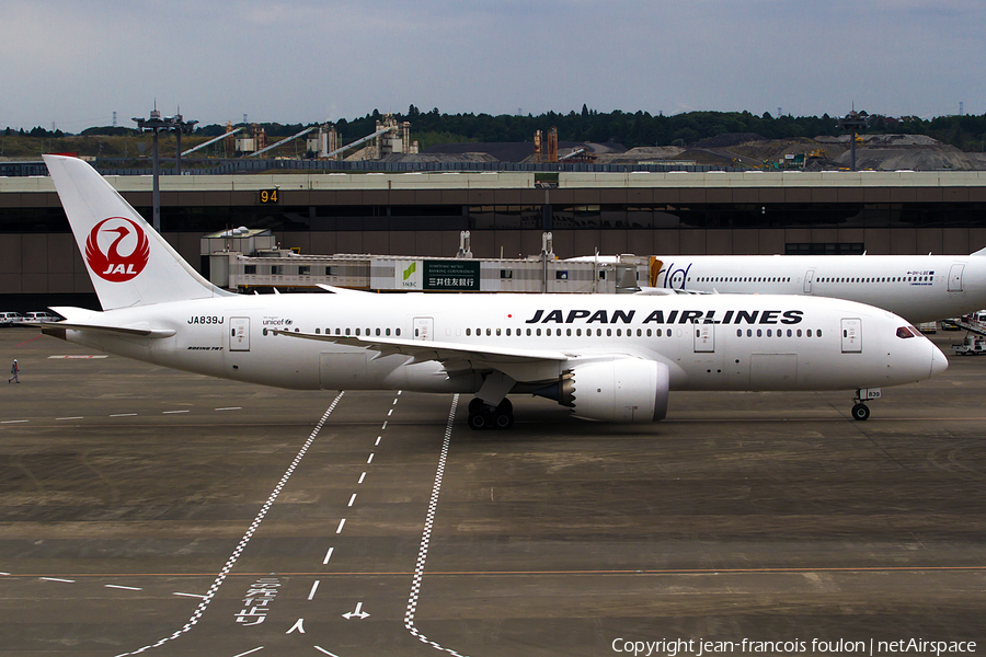 Japan Airlines - JAL Boeing 787-8 Dreamliner (JA839J) | Photo 130287