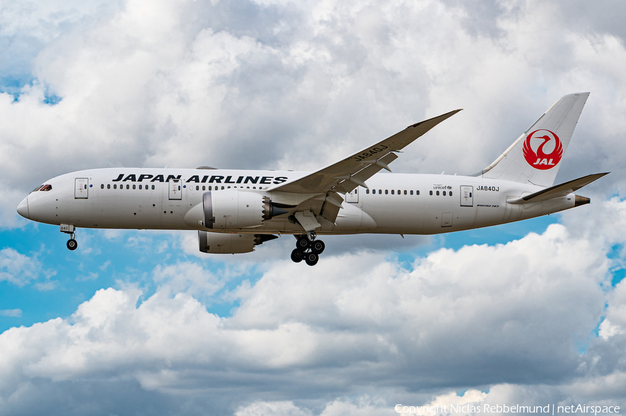 Japan Airlines - JAL Boeing 787-8 Dreamliner (JA840J) | Photo 400459