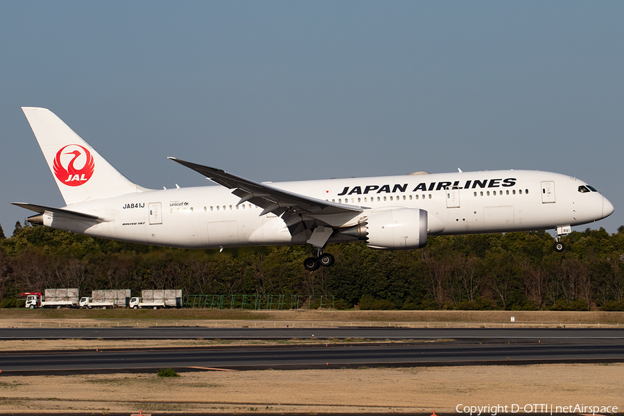 Japan Airlines - JAL Boeing 787-8 Dreamliner (JA841J) | Photo 391141
