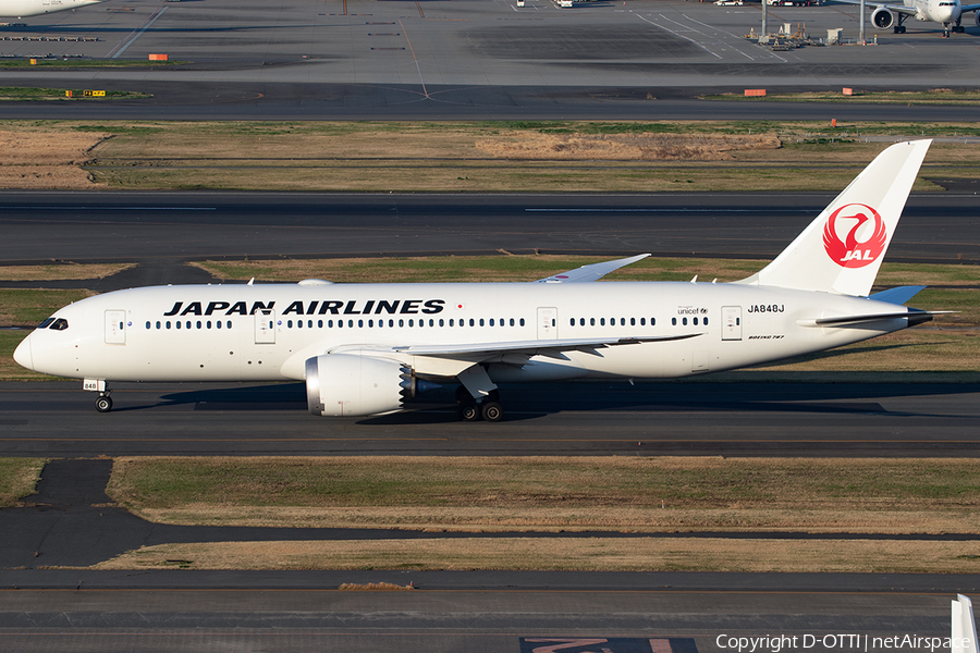Japan Airlines - JAL Boeing 787-8 Dreamliner (JA848J) | Photo 396447