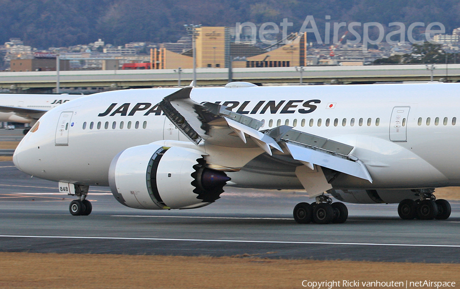 Japan Airlines - JAL Boeing 787-8 Dreamliner (JA848J) | Photo 373194