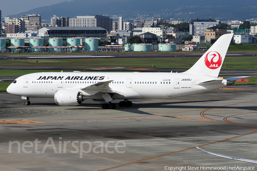 Japan Airlines - JAL Boeing 787-8 Dreamliner (JA849J) | Photo 672216