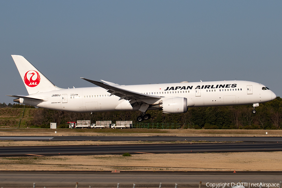 Japan Airlines - JAL Boeing 787-9 Dreamliner (JA861J) | Photo 391142