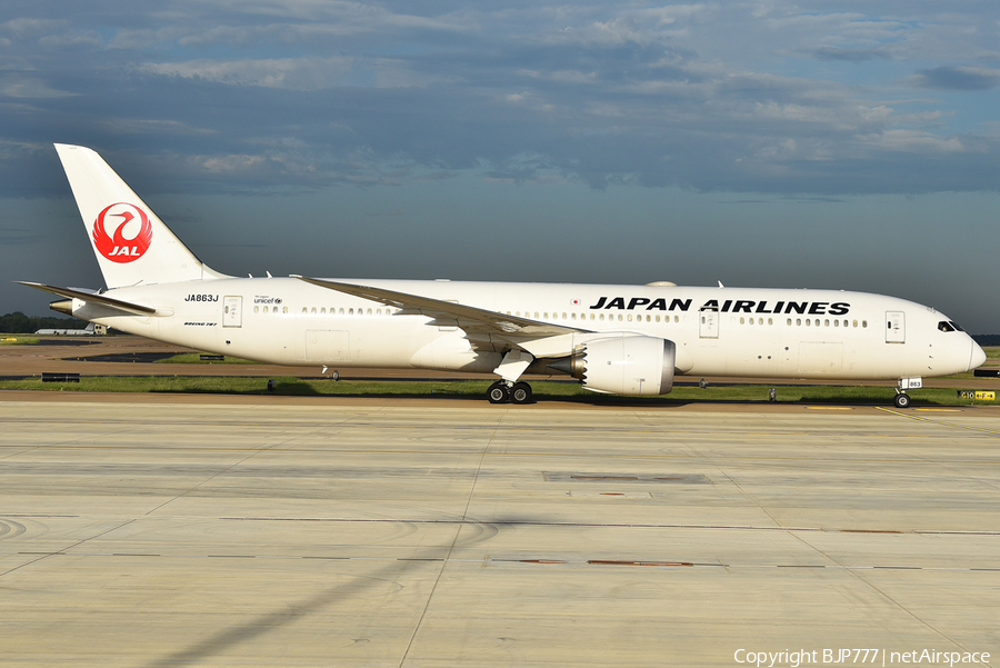 Japan Airlines - JAL Boeing 787-9 Dreamliner (JA863J) | Photo 266163