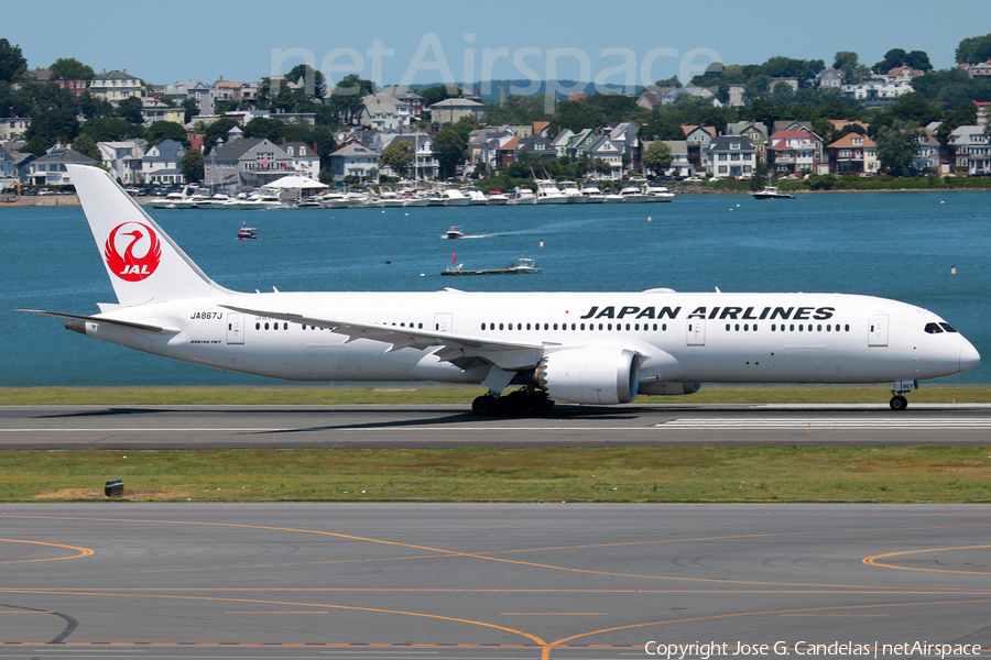 Japan Airlines - JAL Boeing 787-9 Dreamliner (JA867J) | Photo 180404