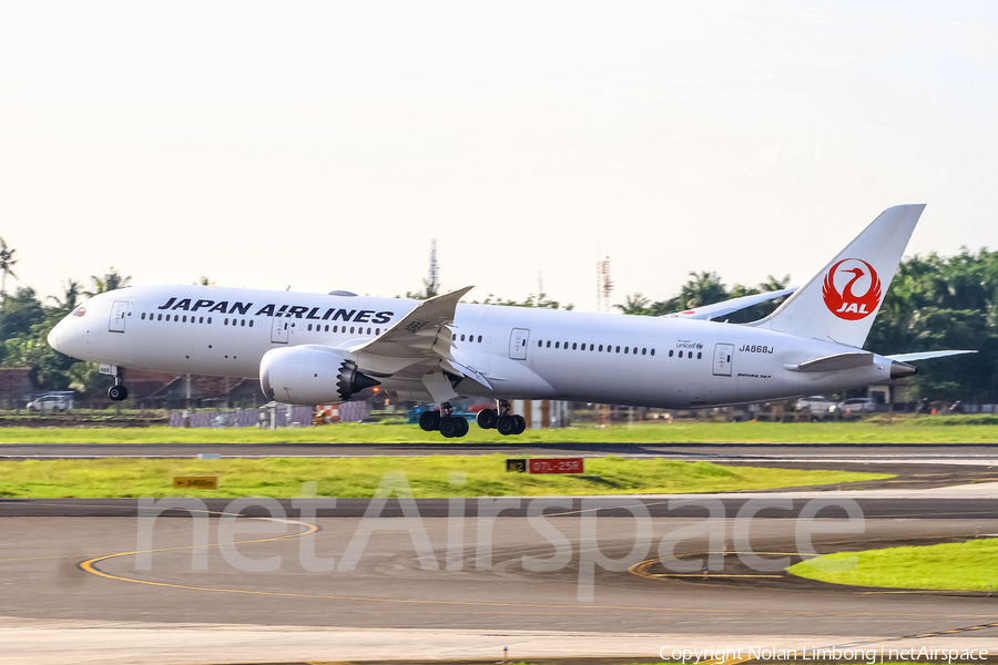 Japan Airlines - JAL Boeing 787-9 Dreamliner (JA868J) | Photo 423783