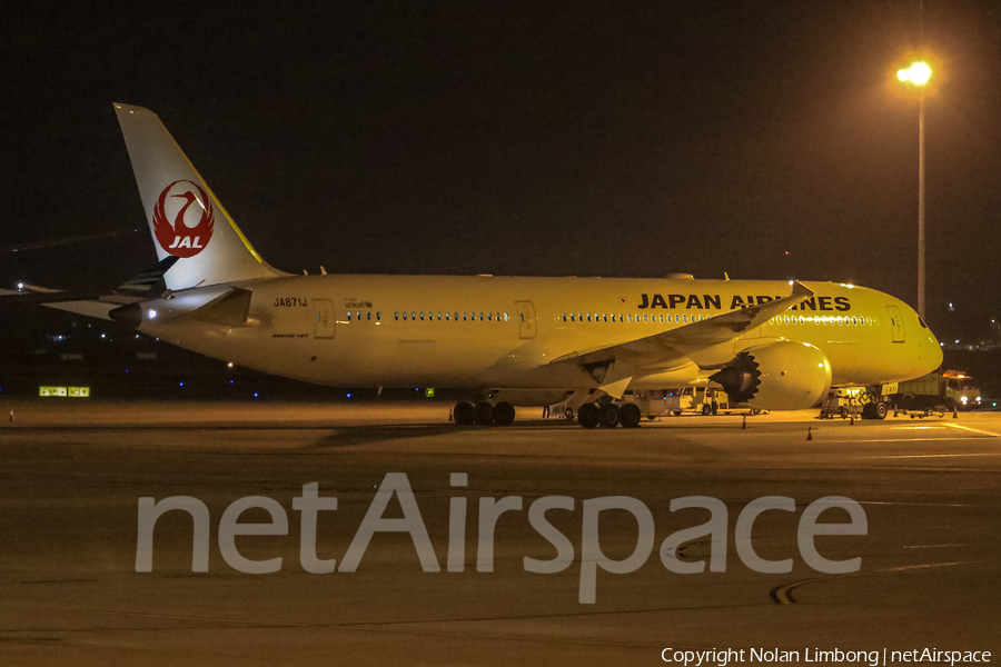 Japan Airlines - JAL Boeing 787-9 Dreamliner (JA871J) | Photo 461059