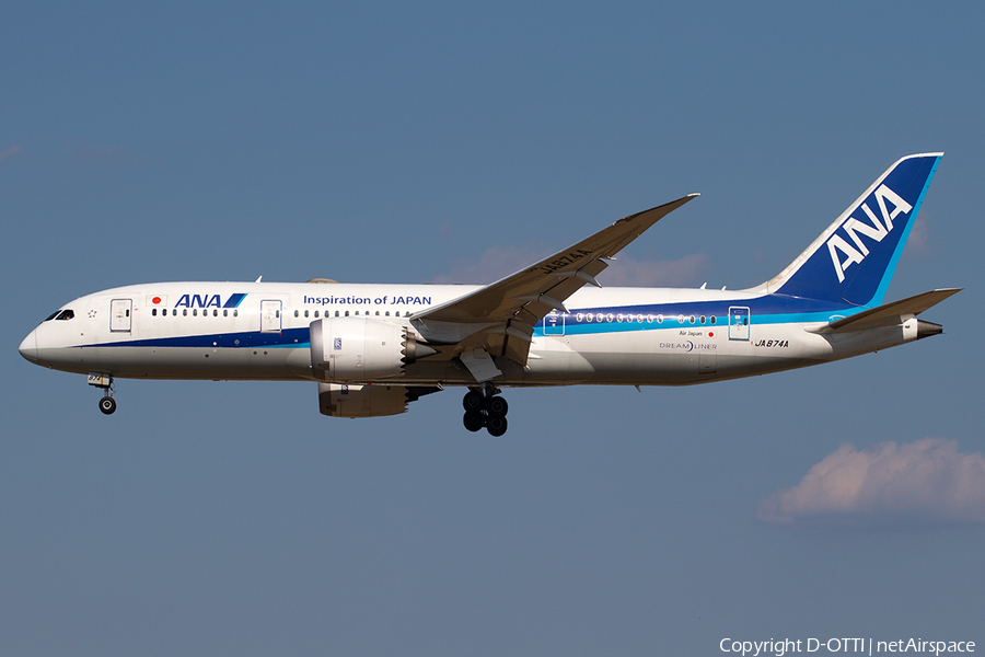 All Nippon Airways - ANA Boeing 787-8 Dreamliner (JA874A) | Photo 384528