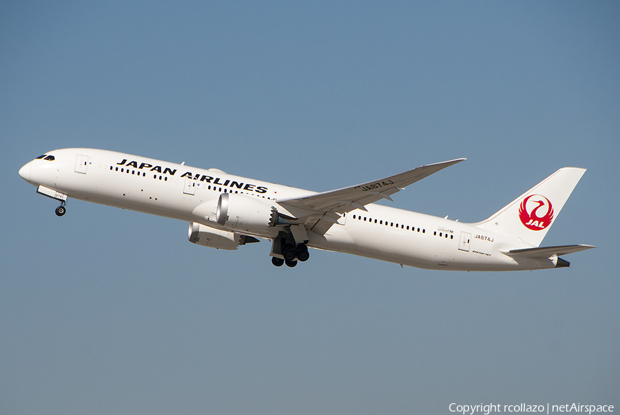 Japan Airlines - JAL Boeing 787-9 Dreamliner (JA874J) | Photo 360284