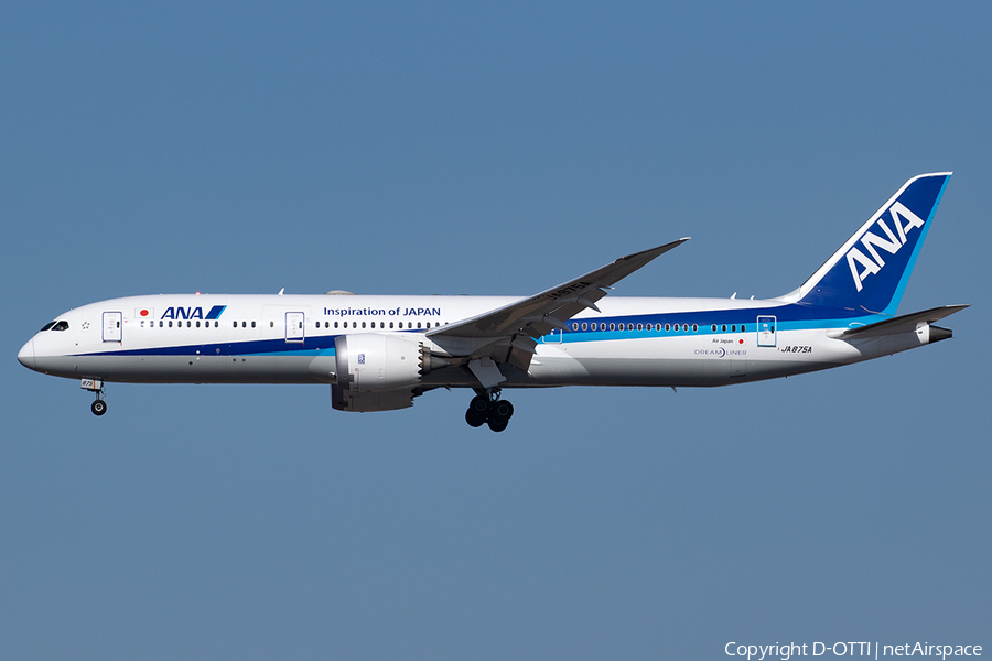 All Nippon Airways - ANA Boeing 787-9 Dreamliner (JA875A) | Photo 401155