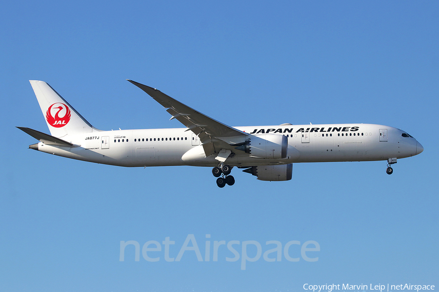 Japan Airlines - JAL Boeing 787-9 Dreamliner (JA877J) | Photo 489982