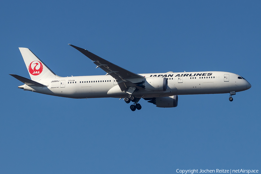 Japan Airlines - JAL Boeing 787-9 Dreamliner (JA880J) | Photo 447188