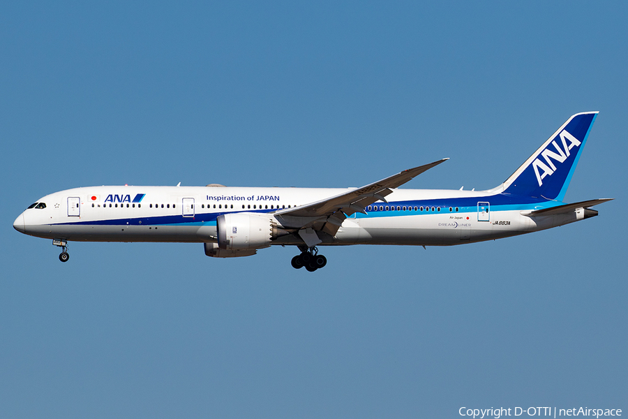 All Nippon Airways - ANA Boeing 787-9 Dreamliner (JA883A) | Photo 387409