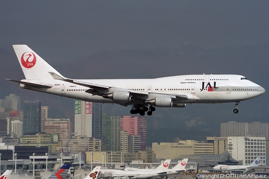 Japan Airlines - JAL Boeing 747-446 (JA8911) | Photo 157745