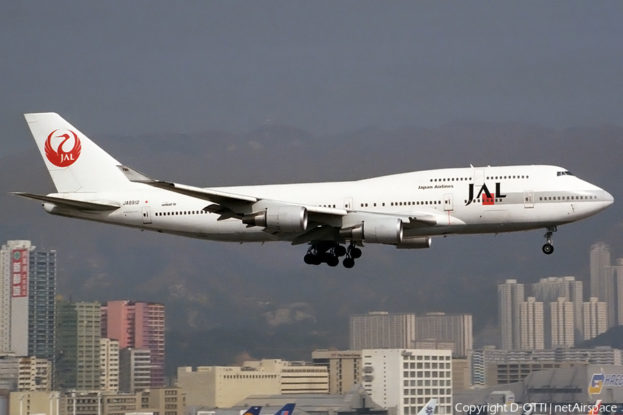 Japan Airlines - JAL Boeing 747-446 (JA8912) | Photo 157552