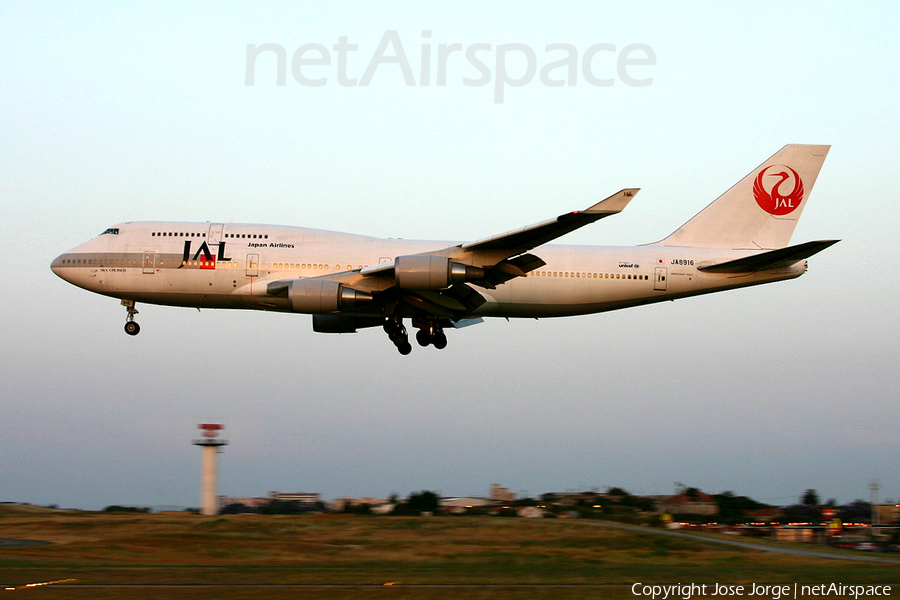Japan Airlines - JAL Boeing 747-446 (JA8916) | Photo 385085