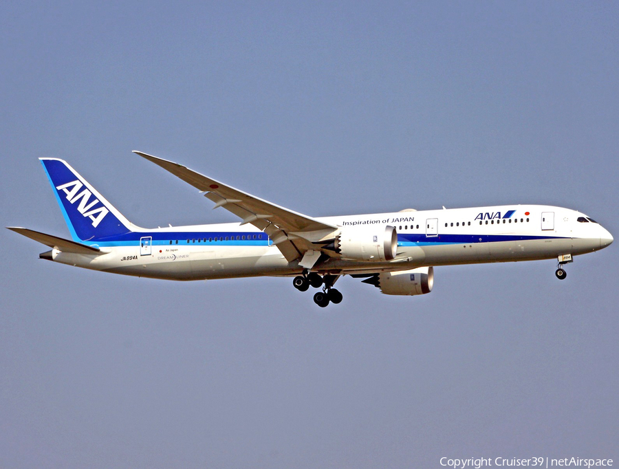 All Nippon Airways - ANA Boeing 787-9 Dreamliner (JA894A) | Photo 340949