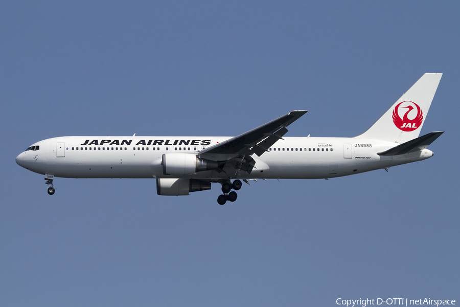 Japan Airlines - JAL Boeing 767-346 (JA8988) | Photo 418598