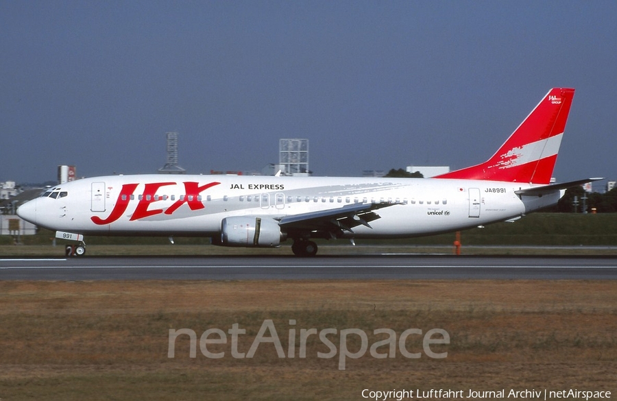 JAL Express Boeing 737-446 (JA8991) | Photo 408815