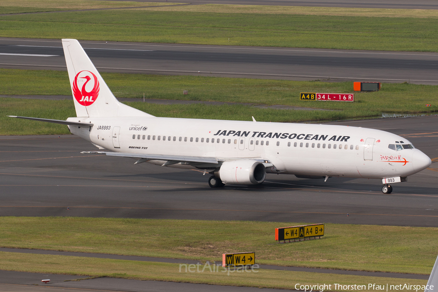 Japan Transocean Air - JTA Boeing 737-446 (JA8993) | Photo 78200