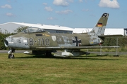 German Air Force (Luftwaffe) Canadair CL-13B Sabre Mk.6 (JB110) at  Uetersen - Heist, Germany