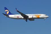 MIAT Mongolian Airlines Boeing 737-8SH (JU-1015) at  Frankfurt am Main, Germany