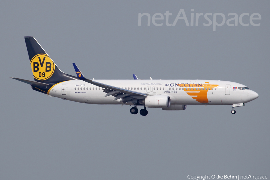 MIAT Mongolian Airlines Boeing 737-8SH (JU-1015) | Photo 156273