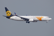 MIAT Mongolian Airlines Boeing 737-8SH (JU-1015) at  Hong Kong - Chek Lap Kok International, Hong Kong